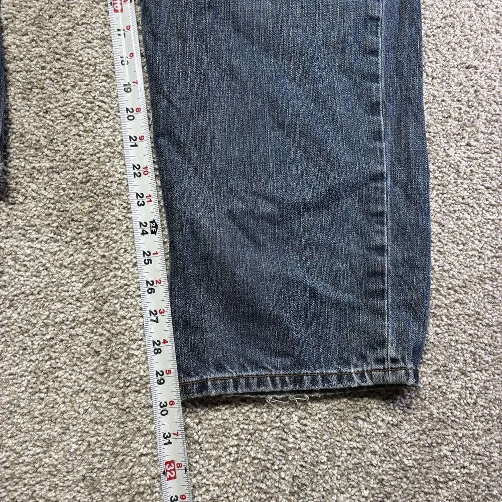 Levis 550‎ Jeans Mens 40x32 Blue Medium Wash Relaxed Straight Denim Distressed